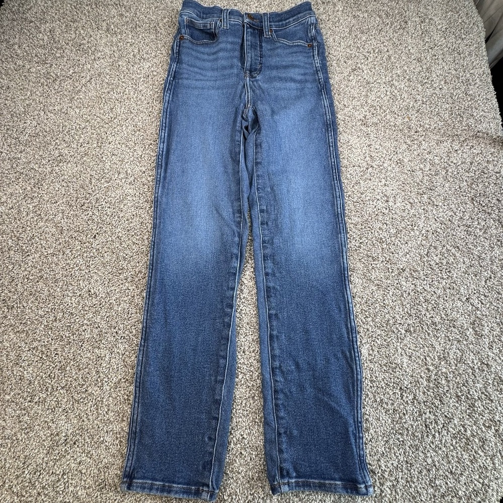 Madewell Jeans‎ Stovepipe Women's Size 25 Blue Denim Inseam 26"